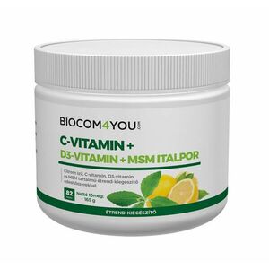 C-Vitamin+D3-Vitamin+MSM Italpor, 165 g - Biocom kép
