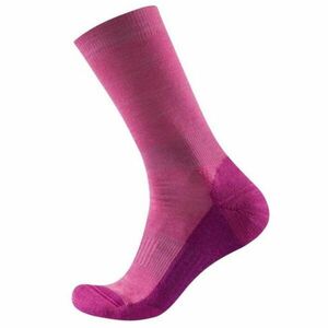 Devold MULTI MERINO MEDIUM SOCK Női zokni, rózsaszín, méret kép