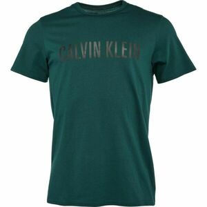 Calvin Klein S/S CREW NECK Férfi póló, sötétzöld, veľkosť L kép