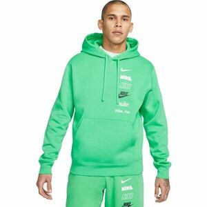 Nike CLUB+ BB PO HOODIE MLOGO Férfi pulóver, zöld, méret S kép