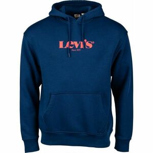 Levi's® T3 RELAXD GRAPHIC HOODIE Férfi pulóver, sötétkék, méret kép