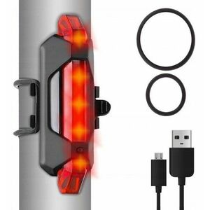 USB LED kerékpár lámpa + hátsó lámpa kép