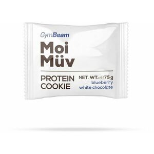 GymBeam MoiMüv Protein Cookie 75 g, áfonyás fehér csokoládé kép