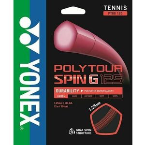 Yonex Poly Tour SPIN G, 1, 25mm, 12m, Dark Red kép