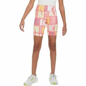 Nike DF ONE BKE SHRT LOGO PRNT Lány elasztikus rövidnadrág, mix, méret kép