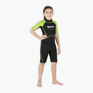 Mares Shorty Manta 2 mm-es gyermek úszóruha fekete-zöld 412460 kép