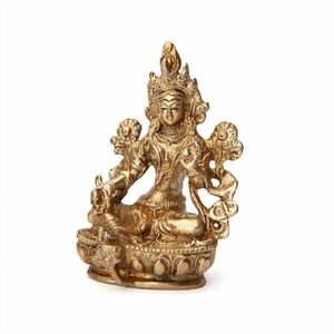 Tara réz szobor, kb. 9 cm - Bodhi kép