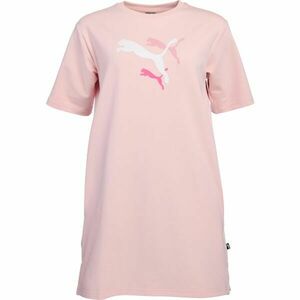 Puma ESS+ LOGO POWER TEE DRESS TR Női ruha, rózsaszín, veľkosť L kép