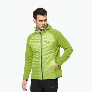 Jack Wolfskin férfi Routeburn Pro Hybrid kabát zöld 1710511 kép