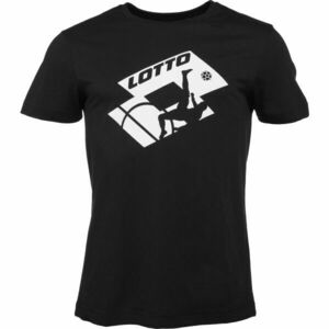 Lotto TEE SOCCER CLUB MEL Férfi póló, fekete, veľkosť XXXL kép