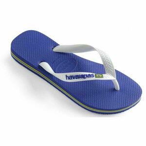 HAVAIANAS BRASIL LOGO Uniszex flip-flop papucs, kék, veľkosť 45/46 kép
