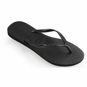 HAVAIANAS SLIM Női flip-flop papucs, fekete, méret 39/40 kép