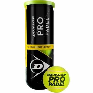 Dunlop PRO PADEL 3PET Padel labda, sárga, méret kép