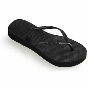 HAVAIANAS SLIM FLAT FORM Női flip-flop papucs, fekete, méret 37/38 kép
