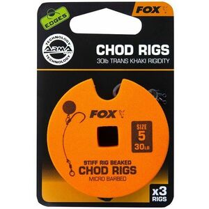 FOX Standard Chod Rigs Barbed méret 5 30 lb 3 db kép
