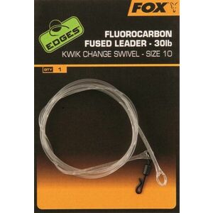 FOX Fluorocarbon Fused Leader 30lb + Kwik Change Swivel Méret 10 kép
