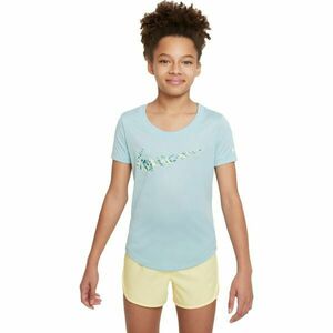 Nike DF TEE SCOOP SE+ Lány póló, világoskék, méret kép