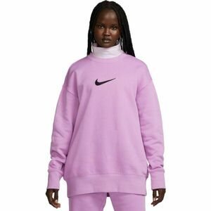 Nike NSW FLC OS CREW MS Női pulóver, lila, veľkosť XS kép