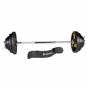 Olimpiai súlyzó szett inSPORTline Biceps Herk 120 cm/50 mm 45 kg kép