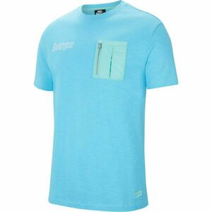 Nike FCB M NSW ME TOP SS Férfi póló, világoskék, méret kép