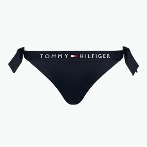 Tommy Hilfiger Side Tie Cheeky kék fürdőruha alsó rész kép