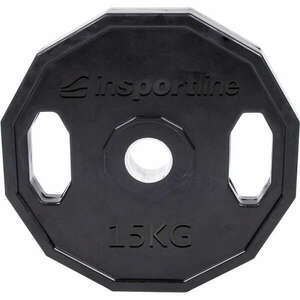 Olimpiai gumírozott súlyzótárcsa inSPORTline Ruberton 15 kg kép