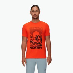 Férfi túrázó póló MAMMUT Mountain narancssárga kép