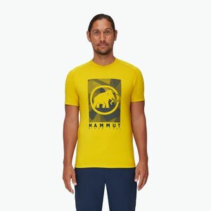 Férfi túrázó póló MAMMUT Trovat sárga kép