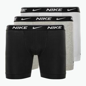 Férfi Nike Everyday Cotton Stretch Boxer Brief 3Pk MP1 fehér/szürke heather / fekete kép