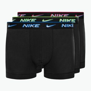 Férfi boxeralsó Nike Everyday Cotton Stretch Trunk 3Pk UB1 fekete/átlátszó wb kép