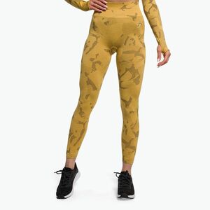 Női edző leggings Gymshark Adapt Camo Savanna Seamless sárga/fehér kép