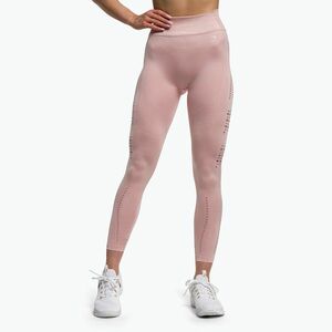 Női edző leggings Gymshark Flawless Shine Seamless rózsaszín / fehér kép