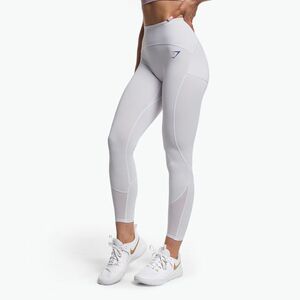 Női edző leggings Gymshark Pulse fehér/kék kép