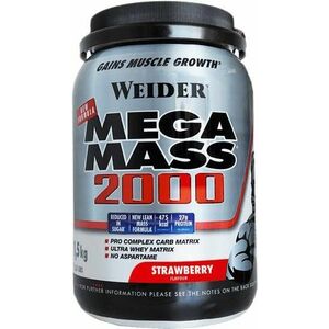 Weider Mega Mass 2000, 1500 g, eper kép