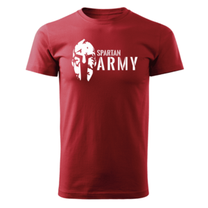 DRAGOWA rövid póló spartan army, piros 160g/m2 kép