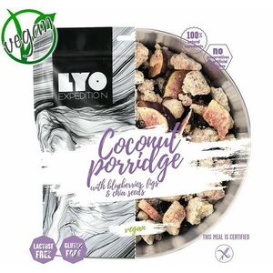 LYOfood Kókuszos porridge áfonyával, fügével és chia magokkal kép