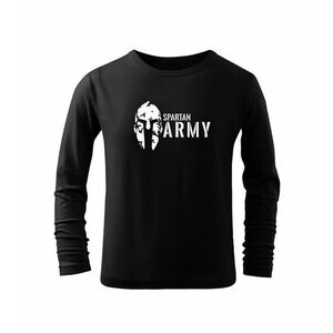 DRAGOWA Gyerek hosszú ujjú póló Spartan army, fekete kép