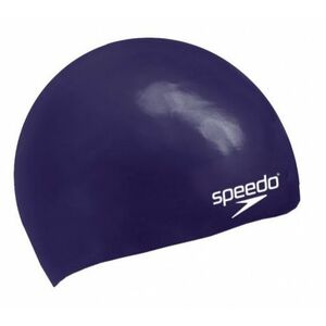 Speedo plain moulded silicone junior cap sötétkék kép