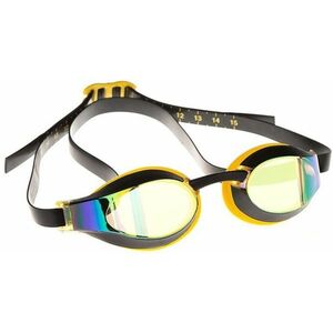 úszószemüveg mad wave x-look rainbow racing goggles sárga kép