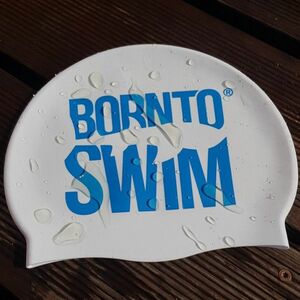 úszósapka borntoswim classic silicone világos kék kép