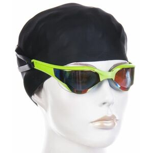 úszószemüveg mad wave razor rainbow goggles fekete/zöld kép
