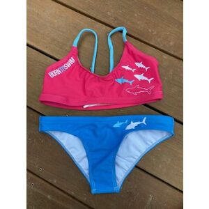 Női fürdőruha borntoswim sharks bikini blue/pink xl kép
