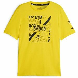 Puma BVB FTBLCORE GRAPHIC TEE Férfi póló, sárga, méret kép