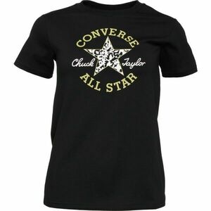 Converse CHUCK PATCH INFILL TEE Női póló, fekete, méret kép