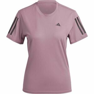 adidas OWN THE RUN TEE Női póló futáshoz, rózsaszín, veľkosť L kép