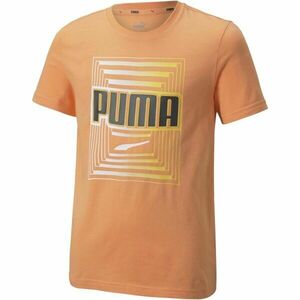 Puma ALPHA GRAPHIC TEE Gyerek póló, narancssárga, méret kép