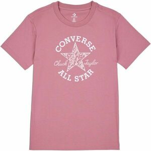 Converse CHUCK PATCH INFILL TEE Női póló, rózsaszín, veľkosť M kép