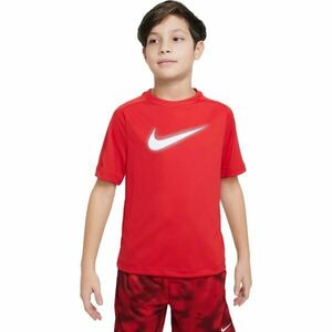 Nike DF MULTI+ SS TOP HBR Fiú póló, piros, méret kép