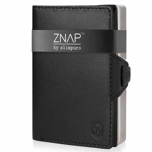 Slimpuro ZNAP, vékony pénztárca, 8 kártya, érmetartó, 8, 9 x 1, 5 x 6, 3 cm (SZ x M x M), RFID védelem kép