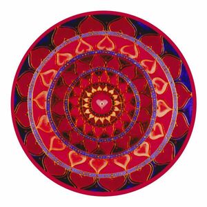 Mandala Ablakmatrica - Szerelem piros szív kép